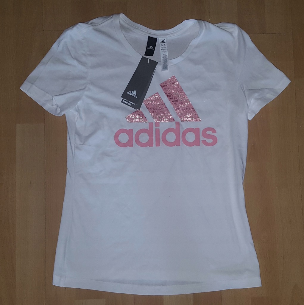 Adidas Koszulka damska biała nowy model rozmiar S