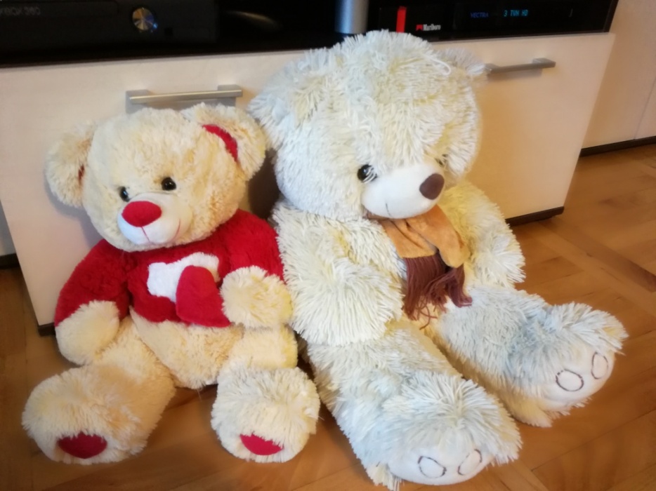 2 duże pluszowe misie miś 70 cm