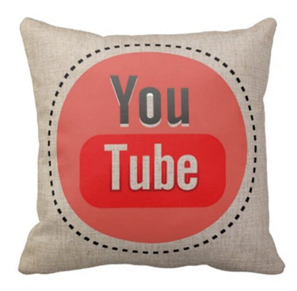 POSZEWKA na poduszkę FACEBOOK GOOGLE LOGO YOUTUBE