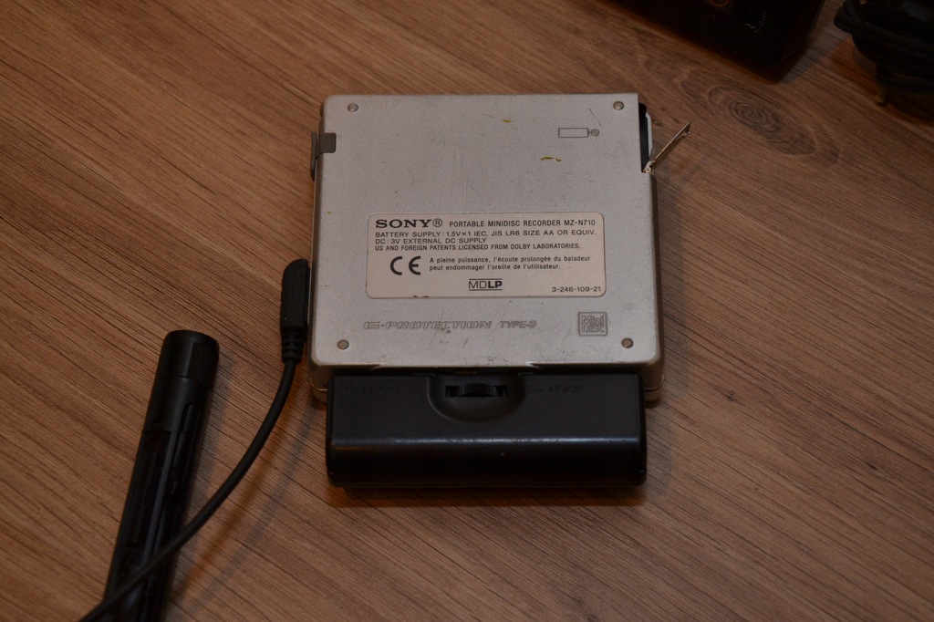 MiniDisc Sony MZN710 recorder netMD + pilot 7694408535 oficjalne archiwum Allegro