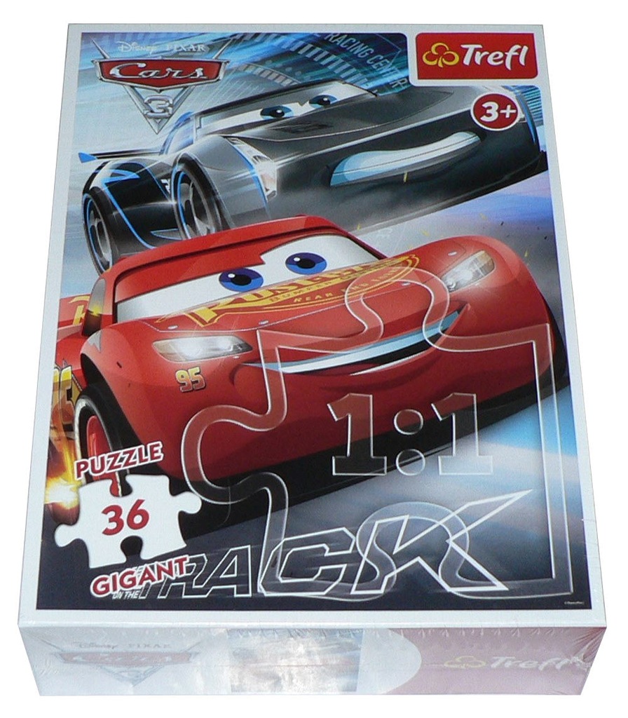 Puzzle TREFL 36 GIGANT 58x84 cm AUTA CARS