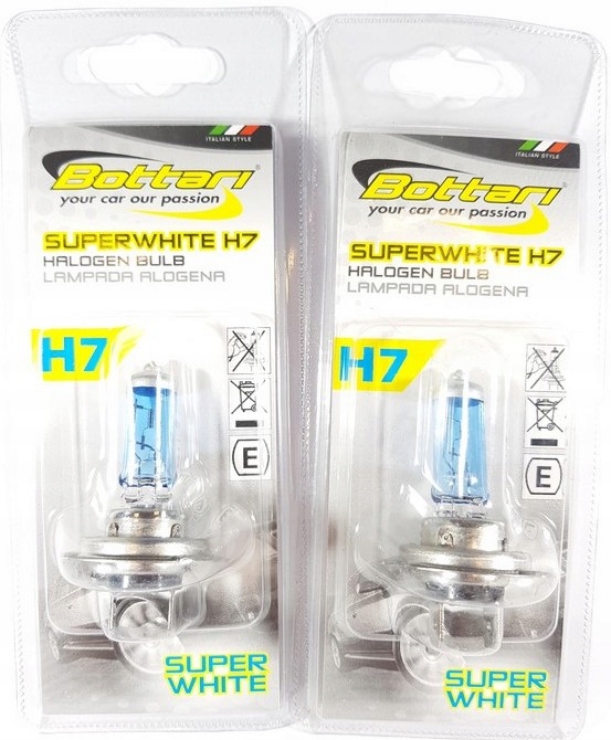 BOTTARI SET LAMPADINE SUPER WHITE 12V H4 60/55W