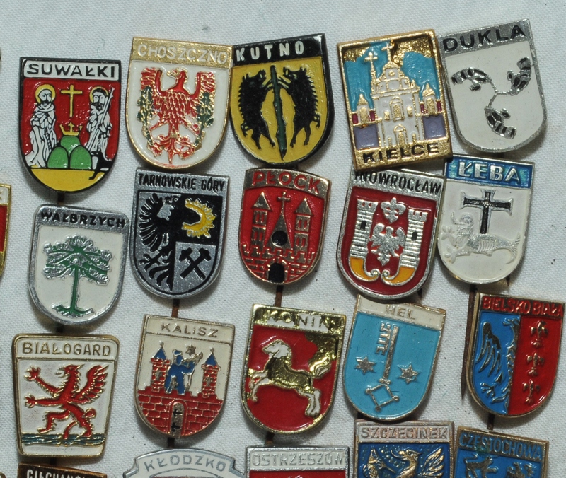 Herby Miast Polskich Ze Zwierzętami Herby miast Polskich 60szt - 7653146650 - oficjalne archiwum Allegro