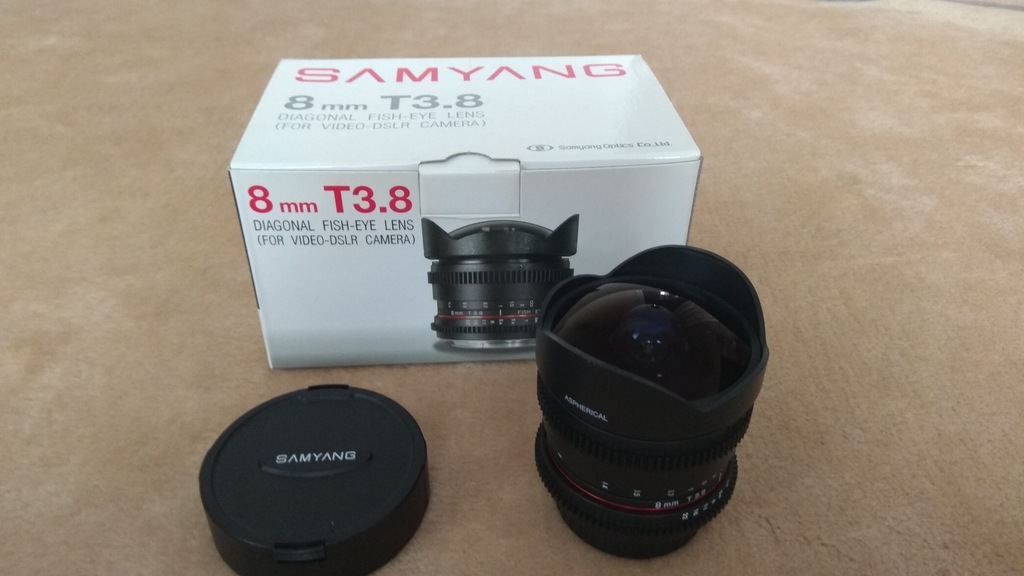 Obiektyw Samyang 8mm T3.8 fisheye do Canon.