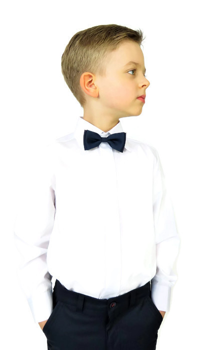 Koszula chłopięca biała gładka 104 Jankes moda