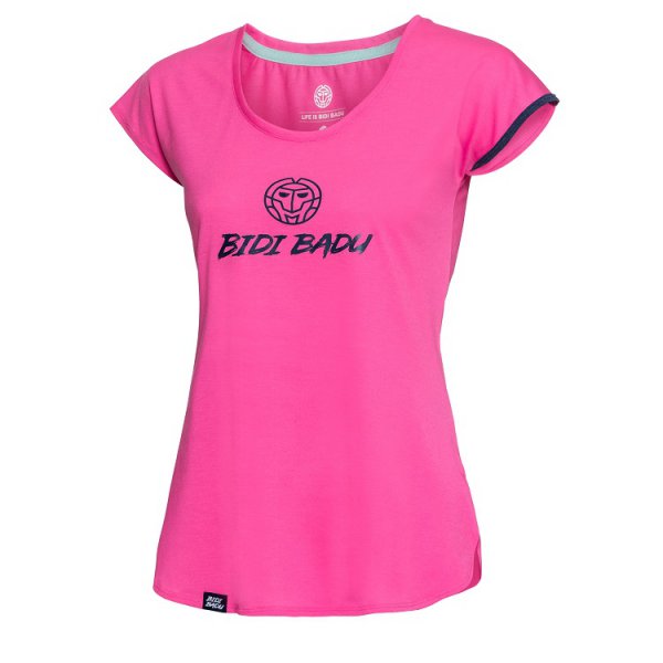 Koszulka tenisowa Bidi Badu rhea różowa  M