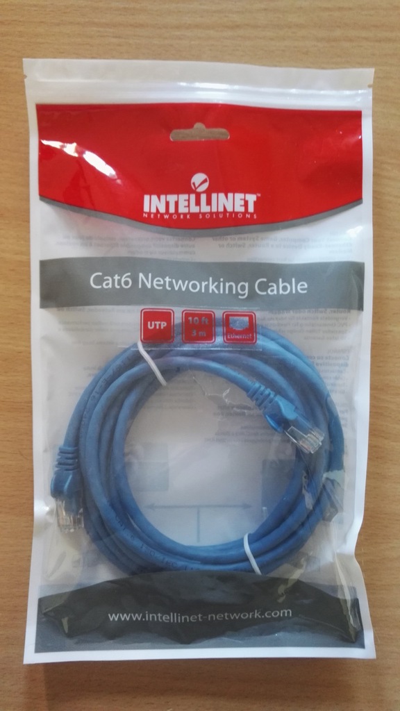 Patchcord Kabel LAN RJ45, Intellinet 342605, 3m