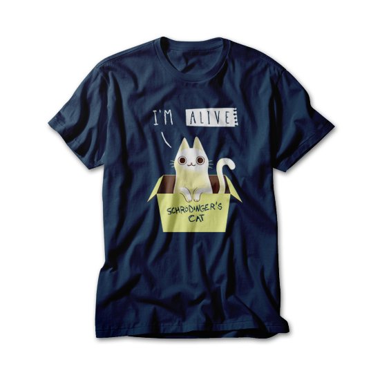 Koszulka Othertees Schrodinger's night ŚWIECĄCA