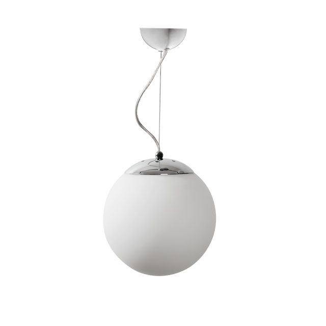 KANLUX Lampa wisząca GANDES D20 biały+chrom 26330