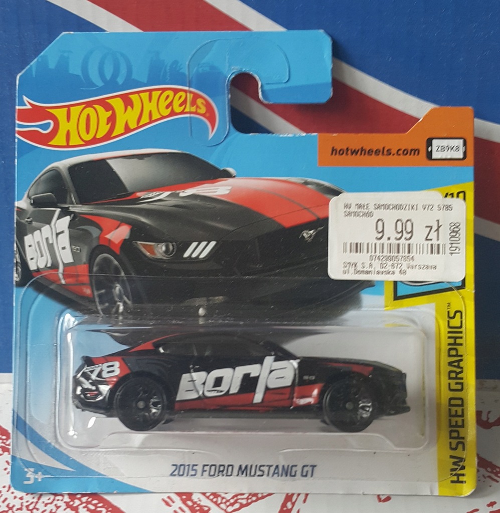 Hot wheels 2015 cheap ford mustang gt borla