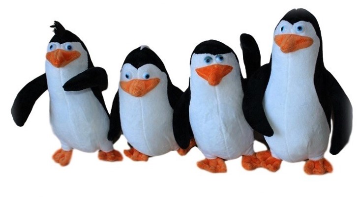4 szt Pingwiny Kowalski Rico Skipper Szeregowy