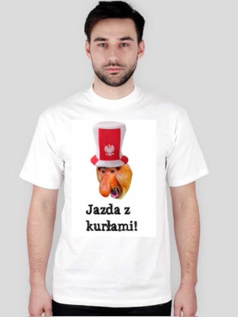 T-shirt kibica nosacz jazda z kurłami! Rozm S-4XL