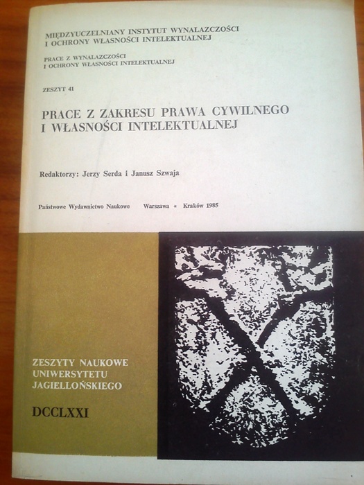 PRACE Z PRAWA CYWILNEGO  UJ 1985