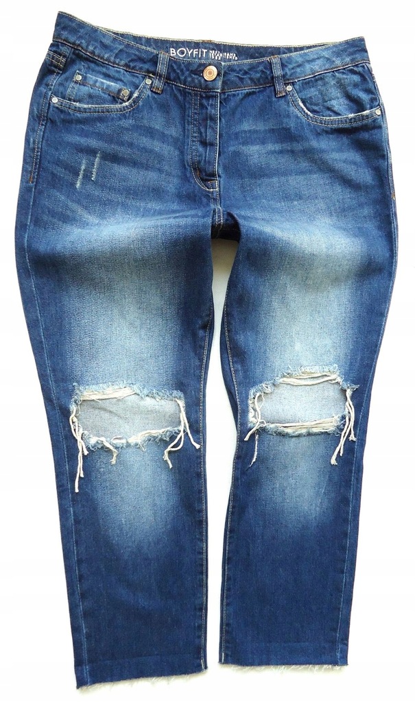 NEXT jeansy BOYFRIEND przetarcia dziury 40/42