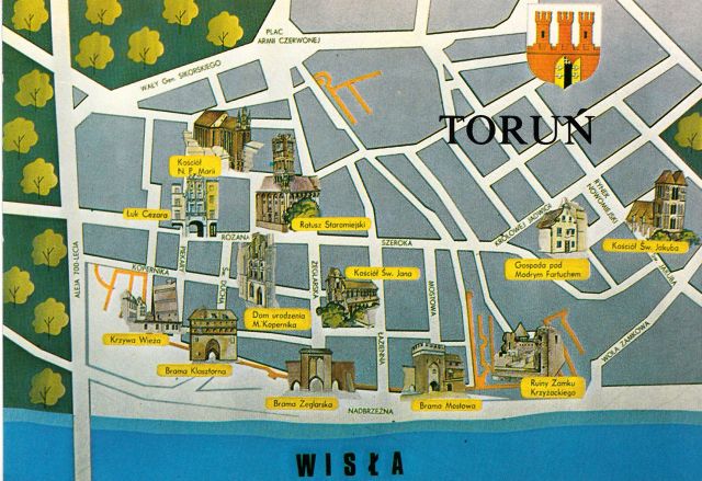 PROMOCJA -20% TORUŃ MAPA ZABYTKÓW [015105]