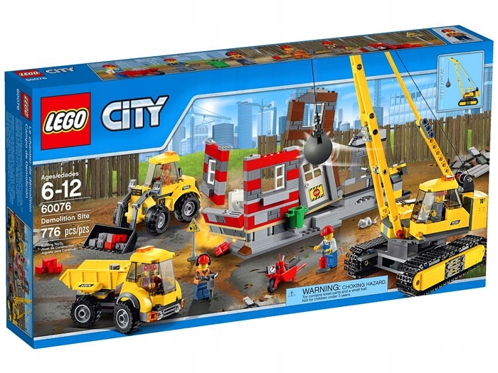 LEGO CITY 60076 Rozbiórka Plac Budowy OKAZJA KOMPL
