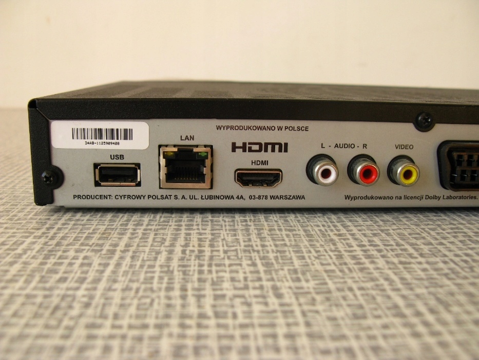 Cyfrowy Polsat Dekoder Hd Hdmi Usb Tuner