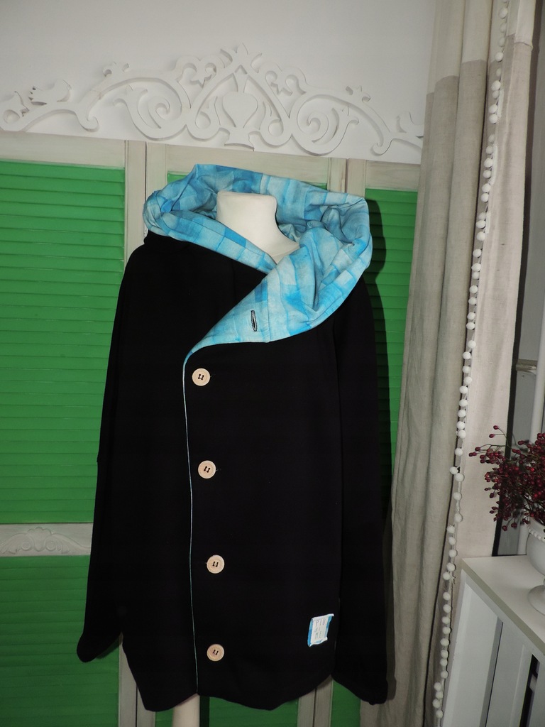 WŁOSKA BLUZA Z KAPTUREM PIU DI ME XL~LOLKA-L3