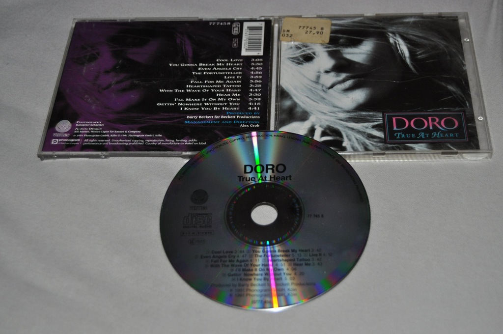 WARLOCK DORO PESCH - TRUE AT HEART IDEAŁ CD!