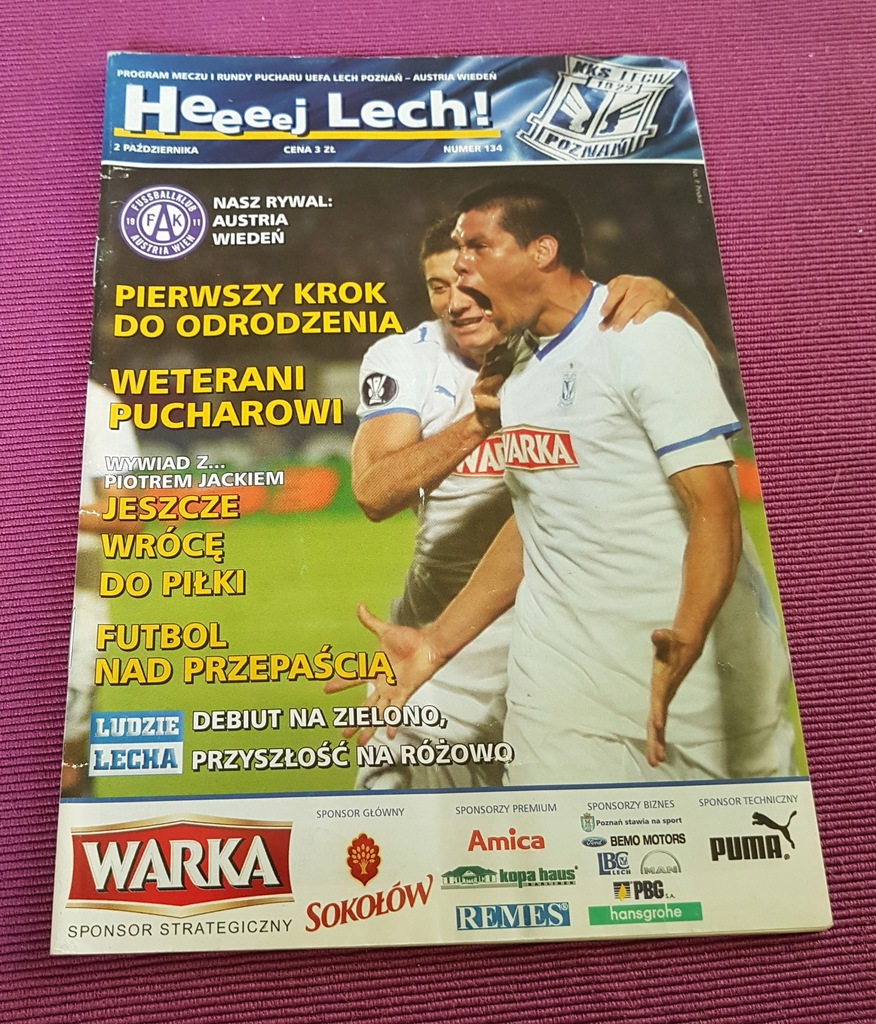 PROGRAM LECH POZNAŃ - AUSTRIA WIEDEŃ