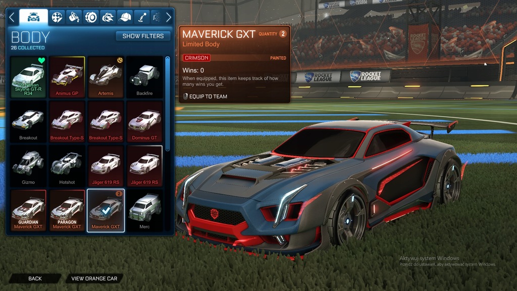 Rocket League PC Gotowe Odpicowane Auto