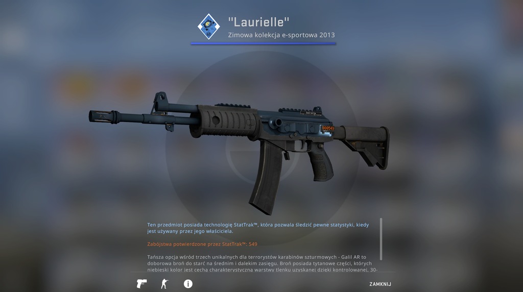 StatTrak GALIL AR BLUE TITANIUM FN 5/5 - CS: GO