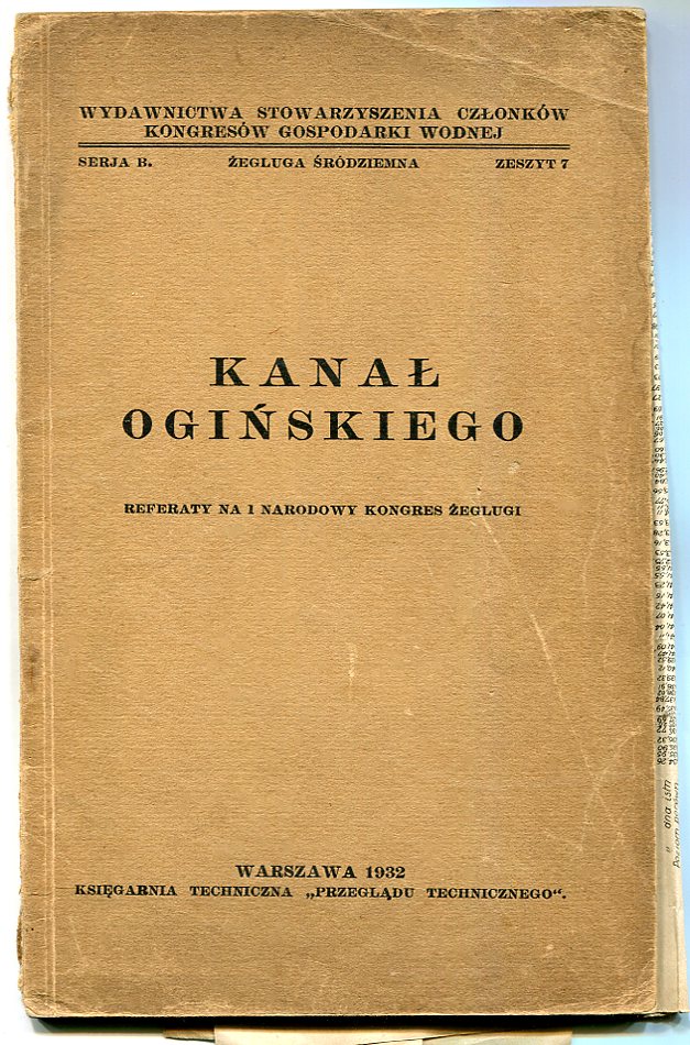 POLESIE : KANAŁ OGIŃSKIEGO :: opisy mapki : 1932