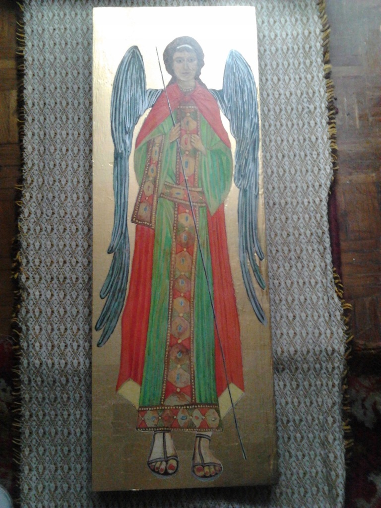 anioł duża ikona 31 na 88 cm