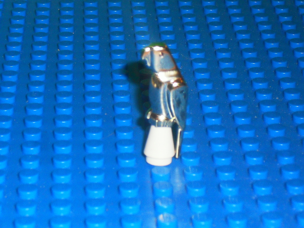 LEGO zwierzęta złota chromowana papuga do klatki