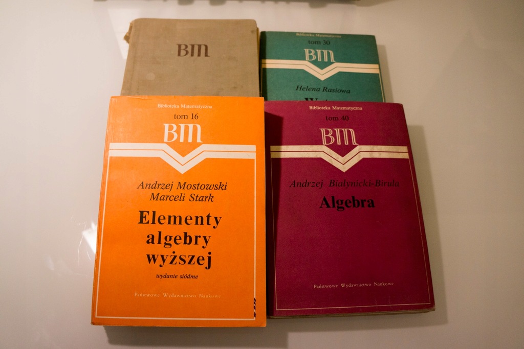 Zestaw 4 książek z serii Biblioteka Matematyczna