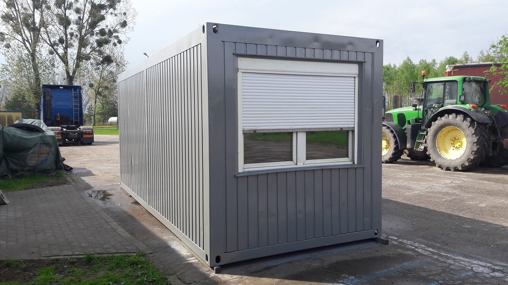 KONTENER biurowy, używany - 6,00 x 2,45 m