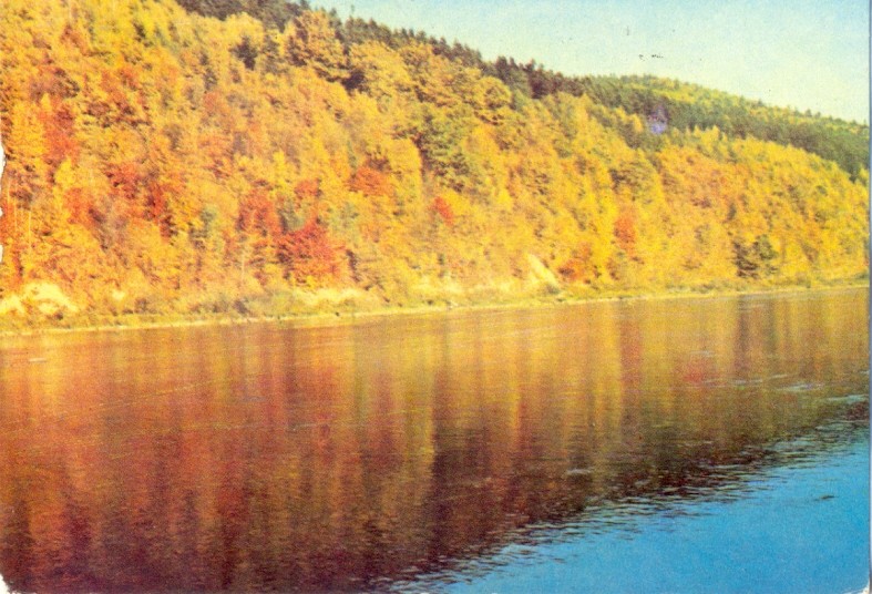LESKO - RZEKA SAN POD MIASTEM - 1965R - BIESZCZADY