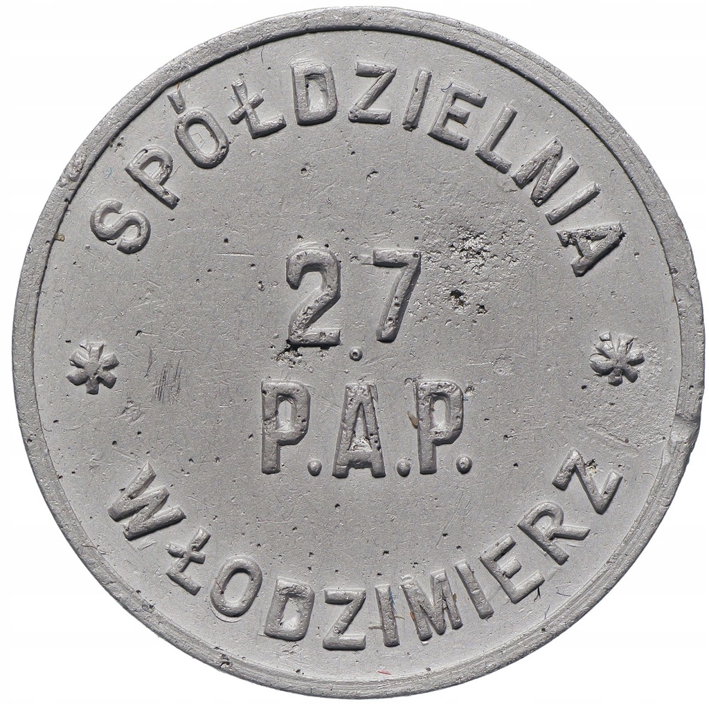 Marka kredytowa 1 złoty 27 P.A.P. Włodzimierz Woł. - 7695524412