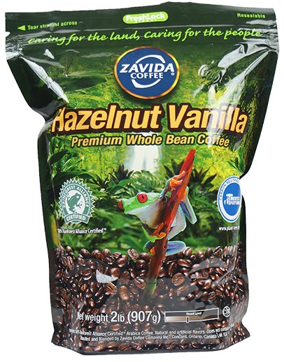KAWA ZAVIDA WANILIOWO ORZECHOWA ORGANICZNA 907g. !