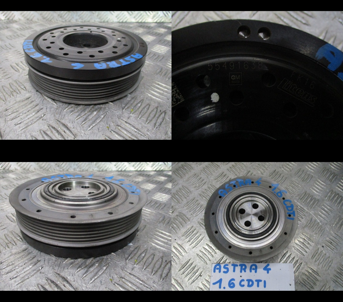 pulley Opel Astra 4 IV 1.6 CDTI