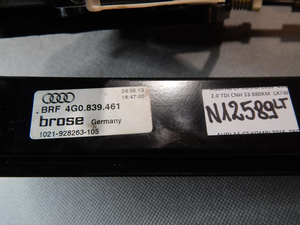 AUDI A6 C7 mechanism windows left rear part 4G0839461