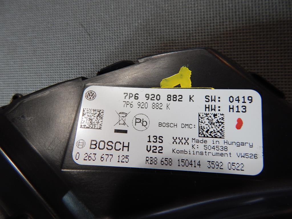 VW TOUAREG 7P 3.6 TSI dials dials 7P6920882K