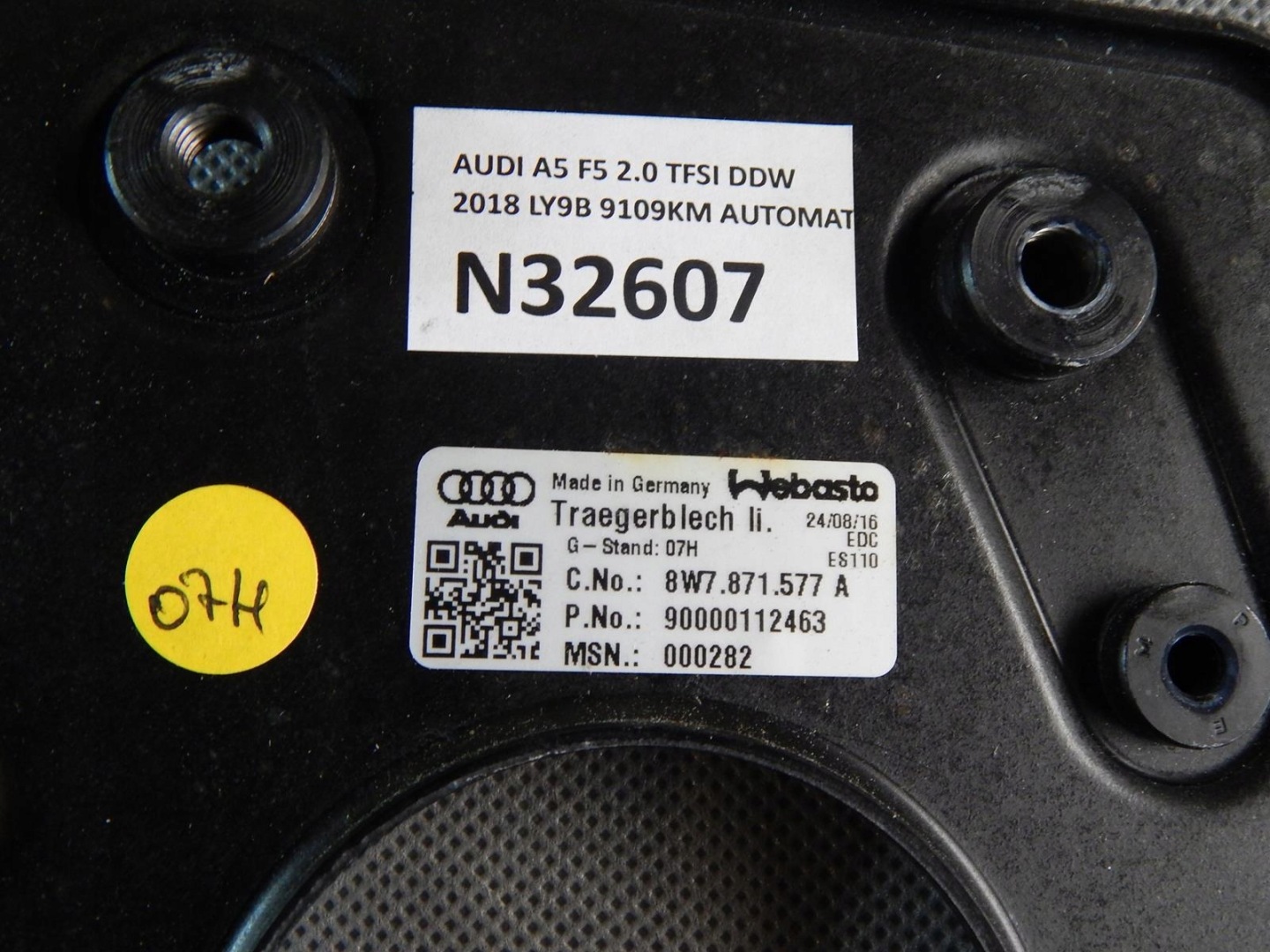 AUDI A5 F5 staffa Consolle 8W7871577A