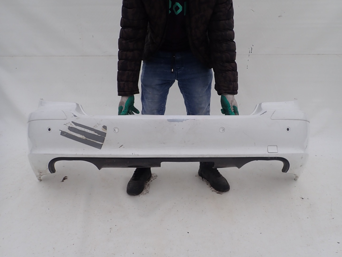 MERCEDES R-class 05-09 bumper rear part rear PDC towing