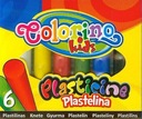 Školská plastelína Okrúhla Mäkká 6 farieb Colorino Druh plastelína