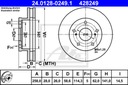 2× ATE DISQUE FREINS TOYOTA P. HILUX 2,5 D-4D 05-15 + ATE 13.0460-5616.2 COMPLET DE SABOTS DE FREIN HAMULCOWYCH, FREINS TARCZOWE photo 2 - milautoparts-fr.ukrlive.com