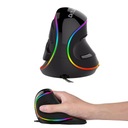 Вертикальная мышь M618 со светодиодной подсветкой RGB