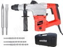 Сетевой ударный молоток SDS Plus Hecht 1028 4,5 Дж 1050 Вт 230 В 2xCHISLS 3xDRILLS