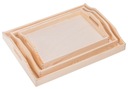 ДЕРЕВЯННЫЙ ПОДНОС ДЛЯ ОФИЦИАНТОВ, набор из 3 шт. ДЕКУПАЖ