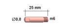 MB15 TW15 0,8 мм наконечник сопла M6 для тока