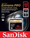 SANDISK 32 ГБ Compact Flash EXTREME PRO CF +160 МБ/с