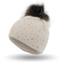 W320E ШЛЯПА ИЗ КАШЕМИРА ПОМПОН БЕЖЕВЫЙ ЕНОТ