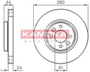 KAMOKA 1032248 DISQUE DE FREIN photo 4 - milautoparts-fr.ukrlive.com