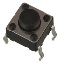 Mikroprzycisk THT P052 6x6x5 czarny