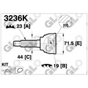 DENCKERMANN C120250 SET PRZEGUBU, SHAFT DRIVING photo 2 - milautoparts-fr.ukrlive.com